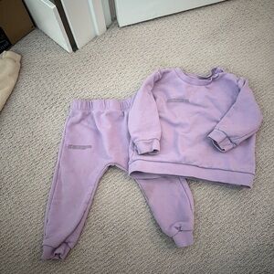 Pangaia Kids Lavender Sweatpants & Joggers Set